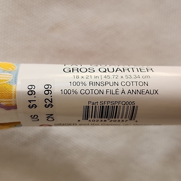 Singer Fabric Quarters - Picture 2 of 4